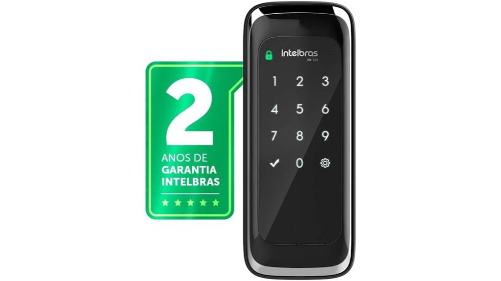 fechadura digital com tela sensível ao toque