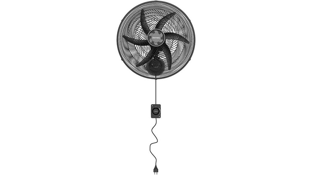 ventilador de parede fácil de instalar