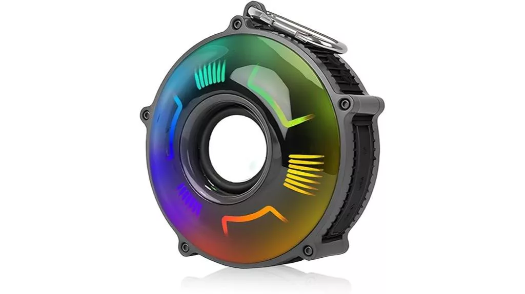 caixa de som bluetooth portátil com luzes