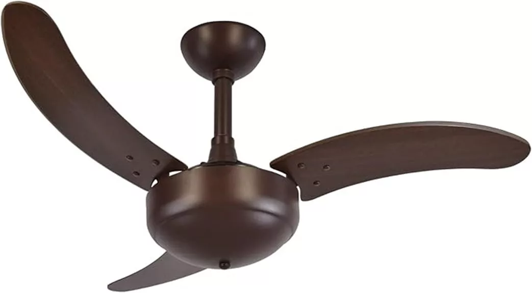 ventilador de teto marrom texturizado