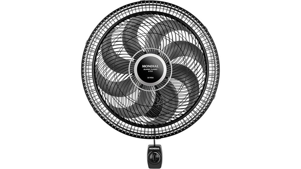 ventilador super turbo montado na parede
